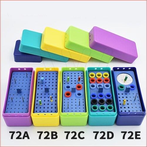 Dental Sterilize Plastic 72H Endo Box for Diamond burs Reamer/Gutta Percha point