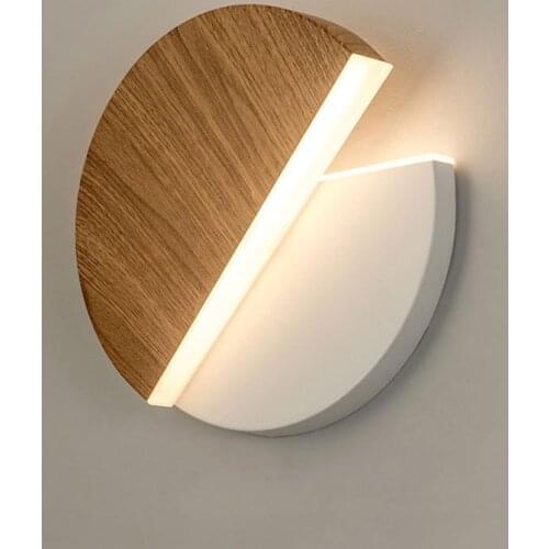 LED Wall Lamp 360 degree rotation adjustable bedside lights white Black creative wall lamp modern bedroom loft aisle lamp