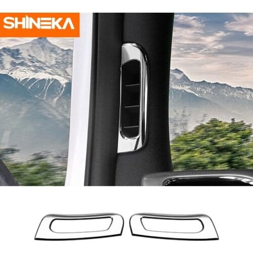 Interior Mouldings for Jeep Grand Cherokee 2014 A Pillar Air Vent Outlet Decal Cover for Grand Cherokee 2011-2016 Car Accessory