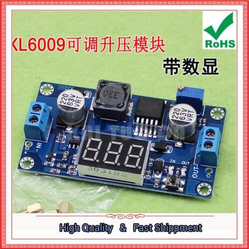 XL6009 Power supply Module DC-DC step up Adjustable Boost Module 5v-32V to 5v-55V with Digital converter Booster board