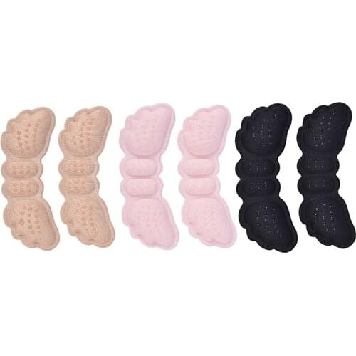 Women Butterfly Thick Thin Heel Liner Grips Protector Sticker Insoles for Shoes High Heels Pain Relief Foot Care Insert Cushion