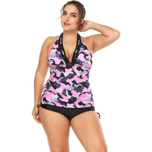 Camouflage Two Piece Swimsuit Biquinis Feminino 2019 Bikini Plus Size 4XL Swimwear Swimming Suit for Women Swim Suit Bathing