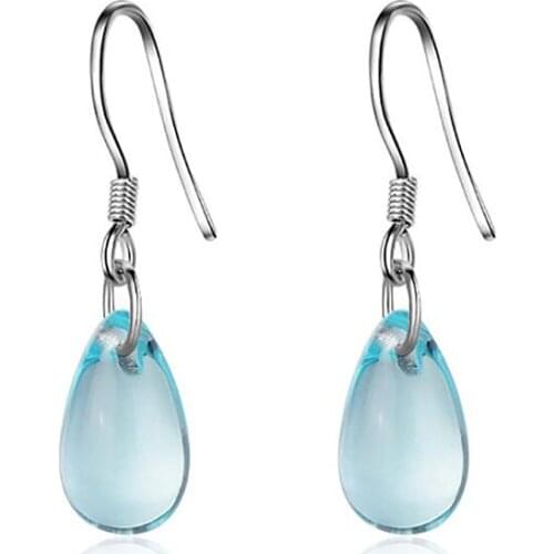 1 Pair Waterdrop-Shaped Drop Earrings Jewel Statement Creative Cheap Dangle Earring Fashion Women Ear Jewelry Brincos