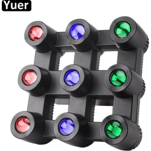2020 NEW 9x40W RGBW 4in1 LED 9 Eyes Beam Light Individual Control LED DMX512 DJ Disco Wedding Party Stage Effect Lighting