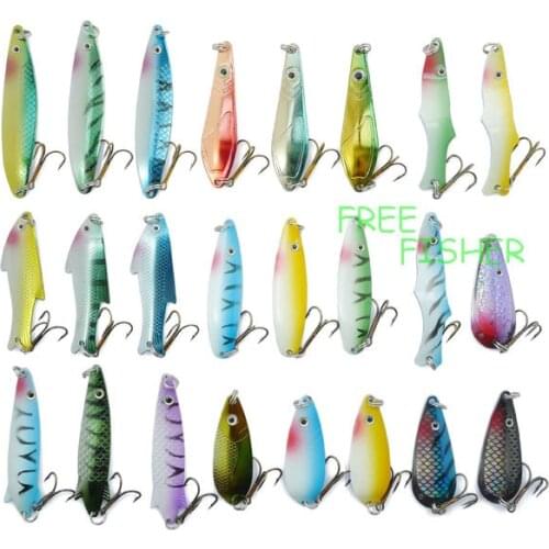 24 spinner super new fishing lure pike salmon bass T8 Free Fisher