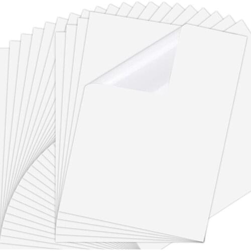 25 Sheets 8.3X11.6 Inch Inkjet Sticker Paper, Printable Transparency Film Quick Dry Paper Label for Inkjet Printers