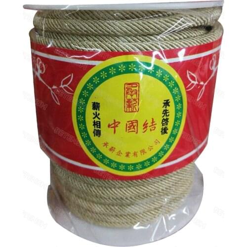 25m/Roll+100% Colorfast nylon cord+Beige Twisted cords+4-5mm Jewelry Accessories Macrame rope Bracelet String Thread