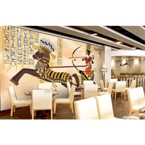 Egypt large mural 3D wallpaper background mural painting the living room bedroom wall TV backdrop stereoscopic 3D wallpaper