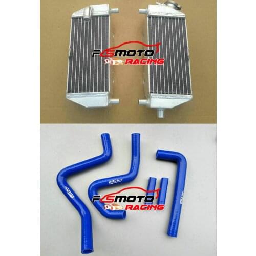 Aluminum Radiator For Kawasaki KX125 KX250 KX 250/125 1994 - 2005 WITH Silicone Hose 2004 2002 2000 2001 1999 1998 97 96 95