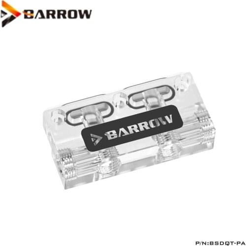 Barrow BSDQT-PA Multifunctional Acrylic Change Direction L-type GPU Block Bridge, For Barrows GPU Water Block Refit