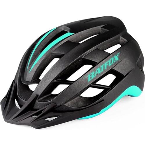 BATFOX Cycling Mountain Bike Helmet Ultralight Adjustable Cycling Bicycle Helmets Safety Protect MTB Road Riding Racing Helmets