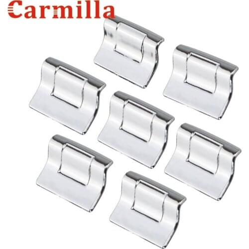 Carmilla ABS Chrome Car Windows Switch Knob Decoration Cover Trim Case for Honda Civic 2012 - 2015 Auto Accessories Stickers