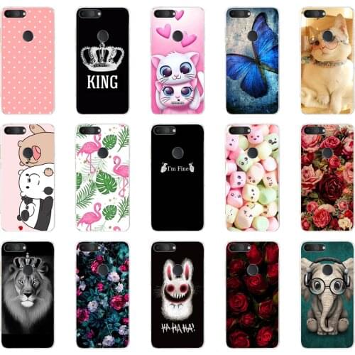 Case For Alcatel 1S 1 S 2019 Cartoon Cute Cat Soft Silicone Back Cover For Alcatels Protective Shell Cases Coque