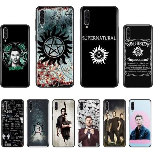 Supernatural SPN tv Dean and Sam Silicone Black Phone Case For Samsung S6 S7 edge S8 S9 S10 e plus A10 A50 A70 note8 J7 2017