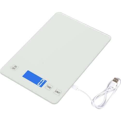 Digital Scale with Waterproof Surface 15kg/1g Baking Scale Jewelry Scale High Precision Kitchen Scale with USB Cable Black