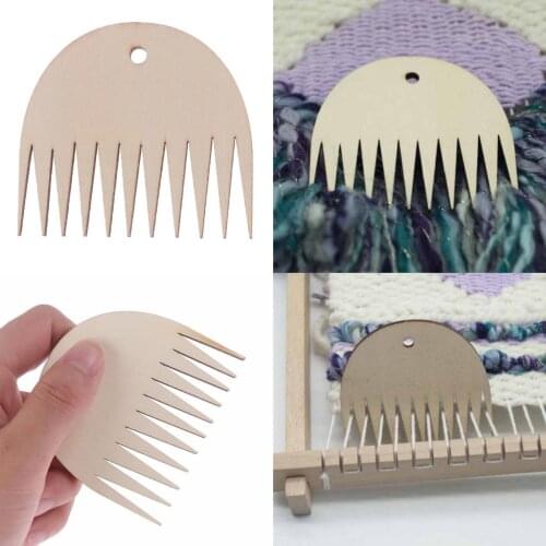 Wooden Weaving Loom Comb Rug Making Braided Tool Hand-Knitted Machine Accessory