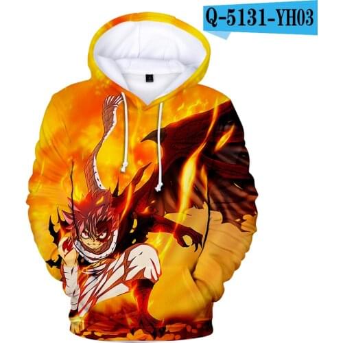 3D Print Anime Fairy Tail Cosplay kids Hoodies Autumn/Winte Sweatshirts boy/girls Mix-Up Fashion Super Star Oversized