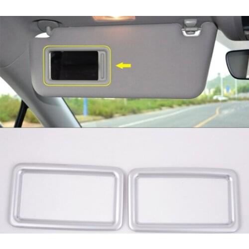 For Lexus RX200t 450h 2016 2017 ABS Chrome Car Make up Mirror Frame Light Barrier Trim Stickers 2pcs Styling Accessories