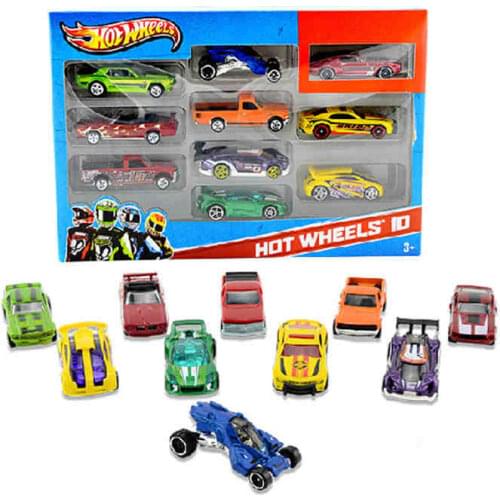 Hot Wheels track ESS BSC 10-Car Pack 1:64 Mini Model Car Kids Toys For Children Diecast Brinquedos Hotwheels Birthday Gift 54886
