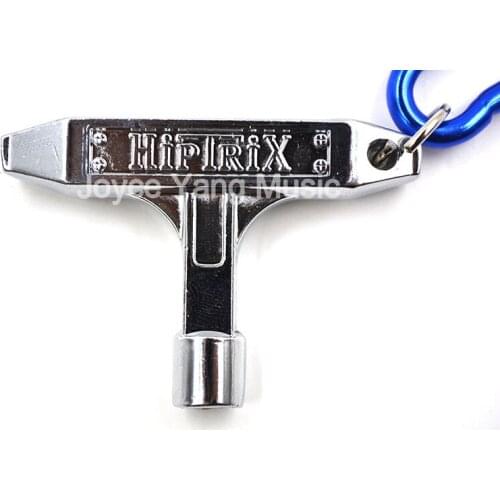 Niko 2pcs Chrome Drum Skin Tuning Tuner Key Keychain Square 5.4mm For Snare Drum Jazz Drum Set Kit