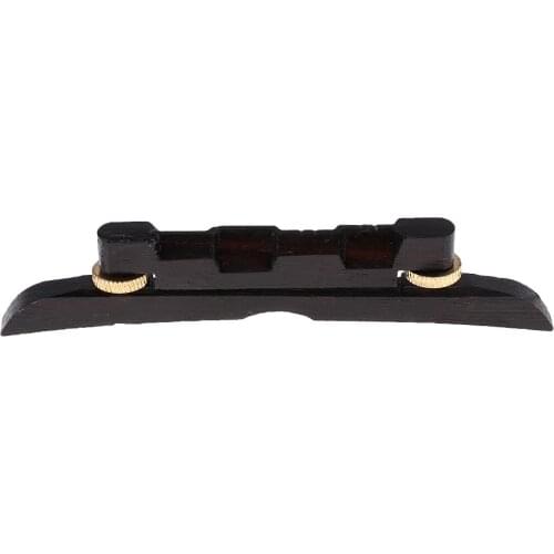 Compensated Ebony Gold Hardware Mandolin Bridge Guitar Luthier High Quality