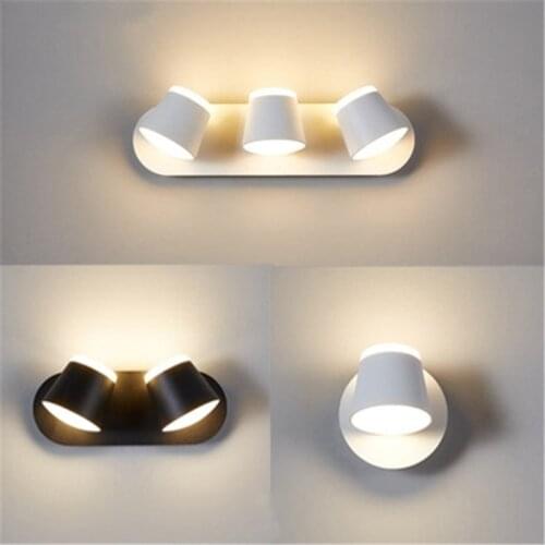 Indoor LED Wall Light 360 Degrees Adjustable LED Wall Lamp Aisle Wall Sconce Living Room Hotel Room Bedroom Lights 8W 16W 24W