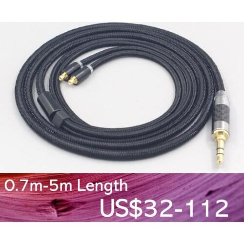 LN007547 6.5mm XLR 4.4mm Super Soft Headphone Nylon OFC Cable For Acoustune HS 1695Ti 1655CU 1695Ti 1670SS Earphone headset