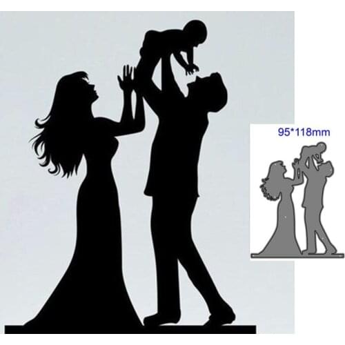 Metal Cutting Dies Cut Mold family Decoration Scrapbook Paper Craft Knife Mould Blade Punch Stencils