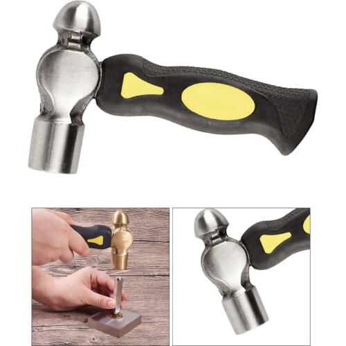 Metal Stamping Hammer Short Handle Design with Mallet Head Punch Tool for Stamps, Jewelry Making and Personalizing