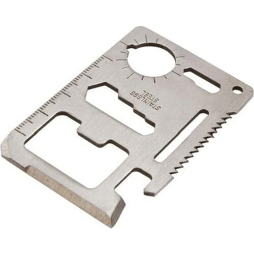 Outdoor Multifunction Stainless Steel Card Edc Tool Camping Universal Life-saving Tool Switzerland Saber Pocket Card Multi Tool