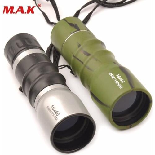 2 Color 16x50 Monocular Telescope Optics Zoom Lens BAK-7 Lens Material Long Distance for Camping Hiking Hunting