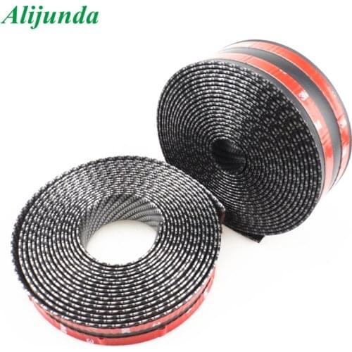 Carbon fiber bumper trim strip car styling rubber strip threshold protection trim for Nissan Infiniti Car accessories