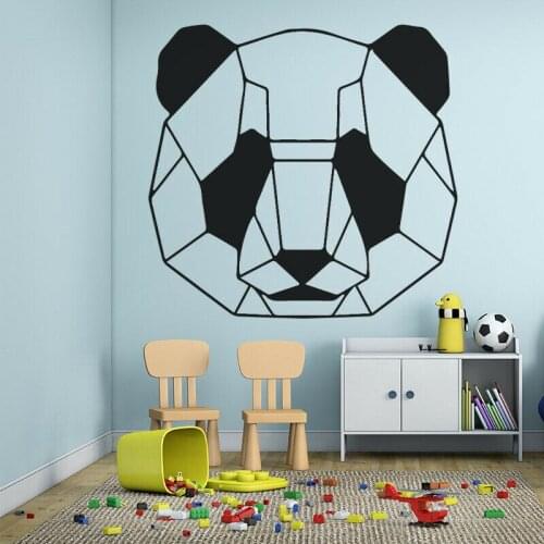 Panda Pattern Wall Stickers Lovely Nursery Playroom Decoration Vinyl Decals for Litter Girls Boys Room Wall Tattoo Mural C19