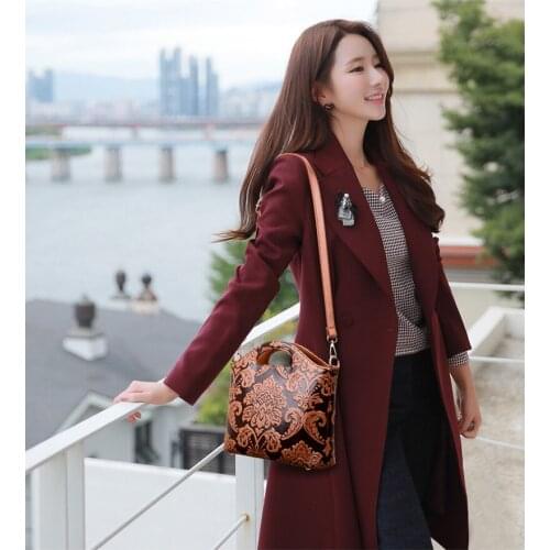 2021 New Fashion Single Shoulder Messenger Bag Wild Retro Female Bag Printed Mother Bag Shoulder Bag purses and handbags