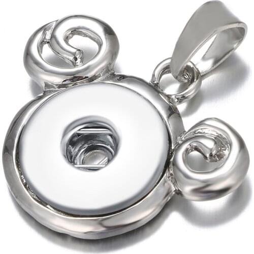 New Fashion Beauty Lovely Sheep Metal snap pendant necklace 60cm fit 18mm snap buttons snap jewelry wholesale XL0053