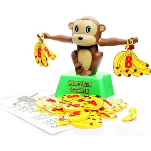 Monkey Math Balance Scale Match Game Children Baby Learning Educational Toys Interesting Arithmetic teaching aids
