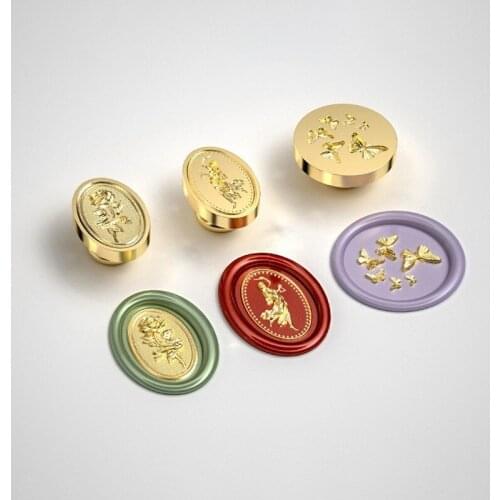 3D Irregular Fruits Stamp Head DIY Custom Oval Round Fruit Wax Seal Heads Stamps Postage Journal Package Wedding Gifts Envelope