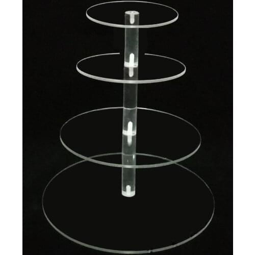 Cake Stand Round Cup Cake Stand Acrylic Cupcake Stand Supplies Display Tower Wedding Birthday Party Decoration