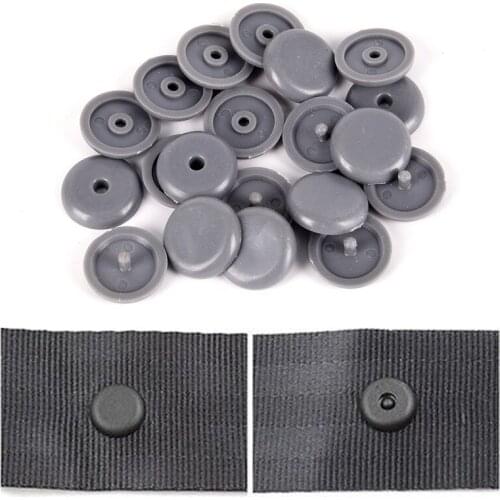 POM Nylon Seat Belt Buckle Stopper Retainer Fasteners Stop Buttons For Lada Opel Renault Corolla 10pcs