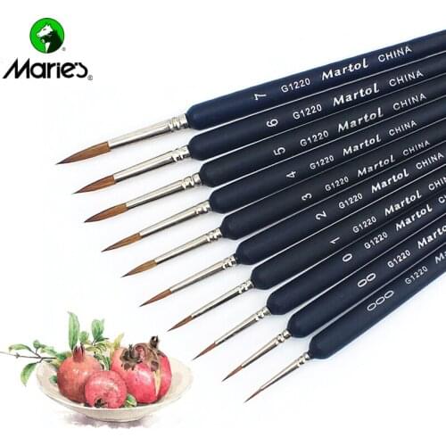 Premium Quality Paint Brush Set wolf Hair Miniature Hook Line Pen for Detail Art Painting Brush Art Nail Drawing Art Supplies