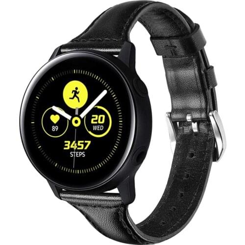 22mm Strap For Samsung Gear S3 Leather Watchband Galaxy Watch 46mm Band huami amazfit 1 2 huawei GT 2 Classic Wrist Bracelet