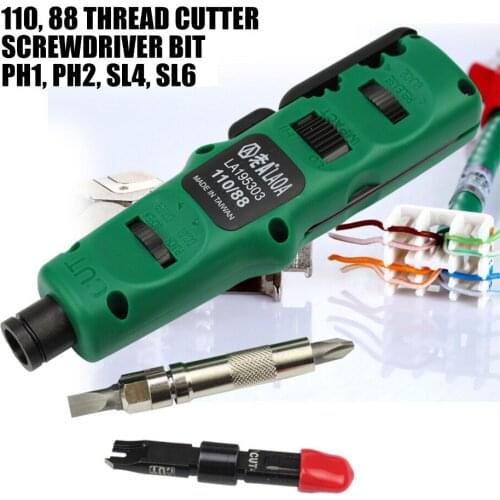 Wire Cutter 110 Module Multi-function Phone Card Stripping Disconnected Screwdriver Bit Tool