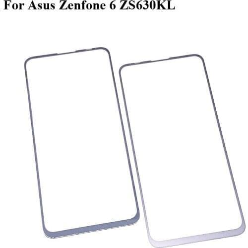 2PCS For Asus Zenfone 6 ZS630KL Touch Screen For Asus Zenfone 6 6Z 2019 Digitizer TouchScreen Glass panel Without Flex Cable
