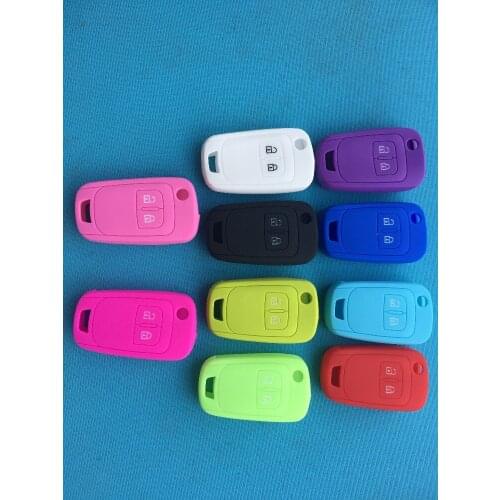 2 Buttons Silicone Car Remote Key Cover Case For Opel Astra J Corsa D Zafira C Mokka Insignia Cascada Karl Adam Meriva For Buick