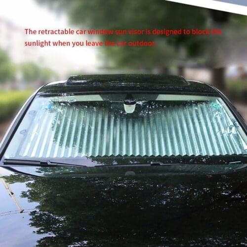 Car Windshield Sunshade Cover Automatic Retractable Sunblind Sun Protection for Car Front Window Windshield Sun Shade