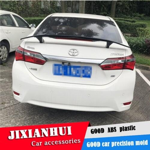 For Toyota Corolla Spoiler 2014-2018 Corolla Spoiler TF ABS plastic Material Car Rear Wing Color Rear Spoiler