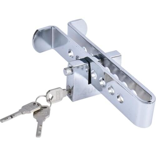 Universal Car Brake Clutch Pedal Lock Solid Steel Anti-Theft Strong Security Accelerator Locks Automobiles Trucks Accessories