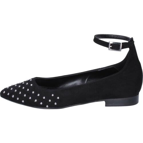 OLGA rubies ballet flats woman black suede