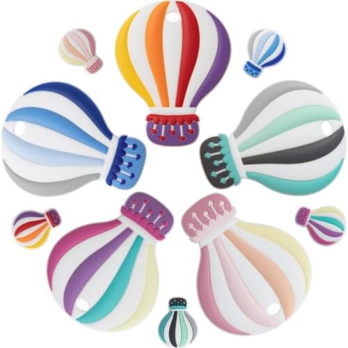 TYRY.HU 1pcs Baby Animal Silicone Teethers Avocado Sloth Rainbow Baby Teething Product Accessories For Pacifier Chains BPA Free