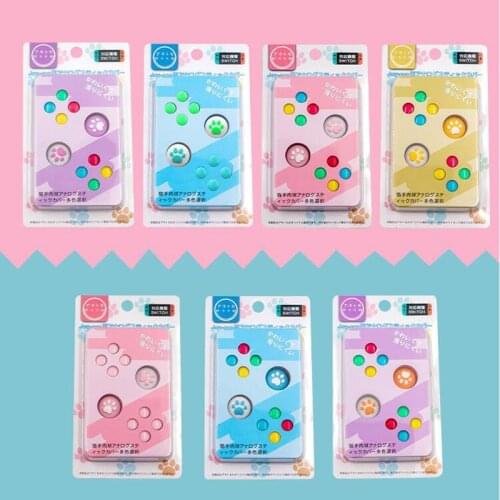 ABXY Key Sticker Joystick Button Thumb Stick Grip Cap Protective Cover For Nintendo Switch Joy-con NS Lite Thumbstick Skin Case